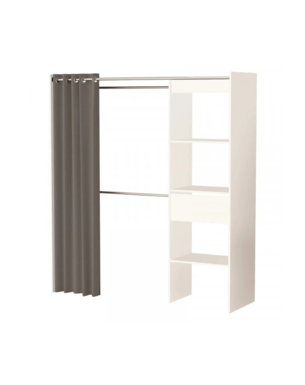 Aménagement Dressing Ara Extensible Blanc (3) Aménagement Dressing Ara Extensible Blanc