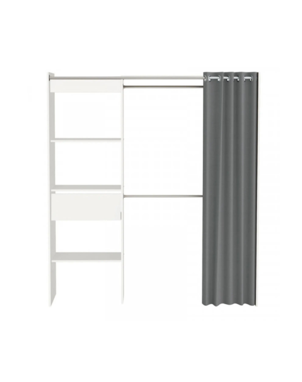 Aménagement Dressing Ara Extensible Blanc (4) Aménagement Dressing Ara Extensible Blanc