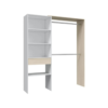 Aménagement Dressing Daji Réversible Blanc-chêne