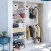 Aménagement Dressing Daji Réversible Blanc-chêne