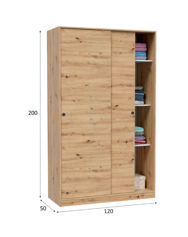 Armoire 2 portes TOP imitation chêne (9) Armoire 2 portes TOP imitation chêne