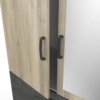 Armoire 3 portes 2 tiroirs READY imitation chêne
