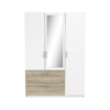 Armoire 3 portes 2 tiroirs READY imitation chêne