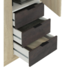 Armoire AYALA imitation Chêne et noir