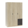 Armoire AYALA imitation Chêne et noir