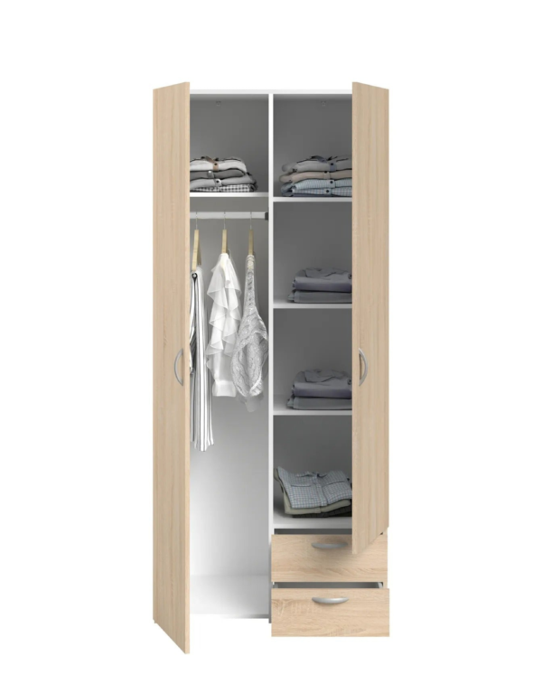 Armoire DAILY2 avec 2 portes 2 tiroirs (4) Armoire DAILY2 avec 2 portes 2 tiroirs