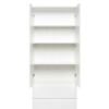 Armoire LUMIA 2 portes 2 tiroirs blanc