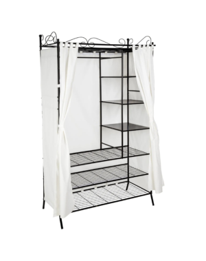 Armoire Penderie Vestiaire En Métal Avec Rideau