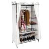 Armoire Penderie Vestiaire En Métal Avec Rideau