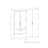 Armoire READY imitation chêne kronberg et ardoise
