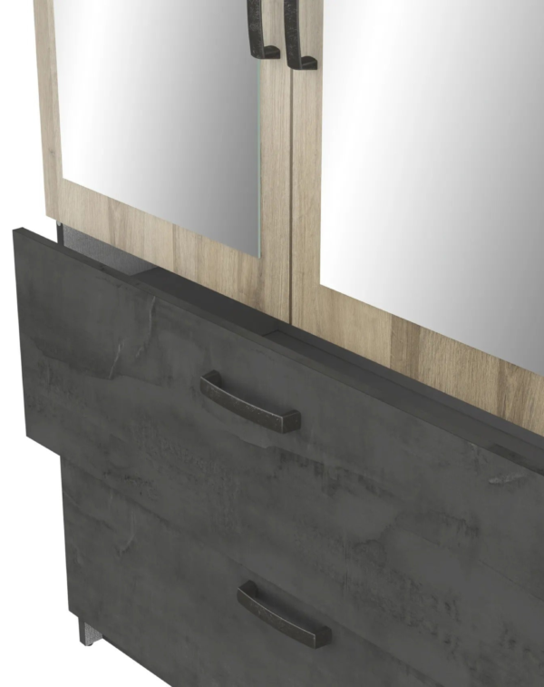 Armoire READY imitation chêne kronberg et ardoise (2) Armoire READY imitation chêne kronberg et ardoise