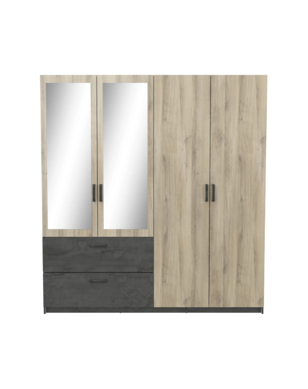 Armoire READY imitation chêne kronberg et ardoise (5) Armoire READY imitation chêne kronberg et ardoise