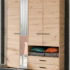 Armoire avec Miroir étagères et Penderie