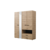Armoire avec Miroir étagères et Penderie