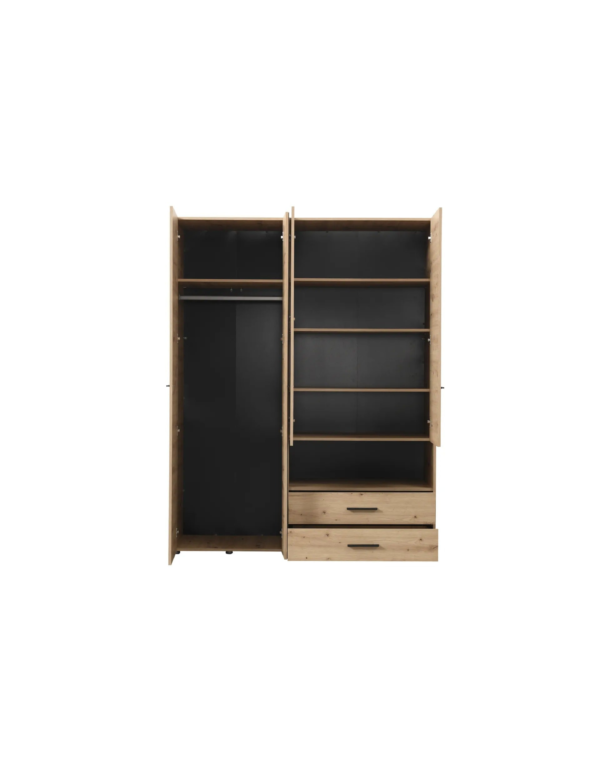 Armoire avec Miroir étagères et Penderies (3) Armoire avec Miroir étagères et Penderie