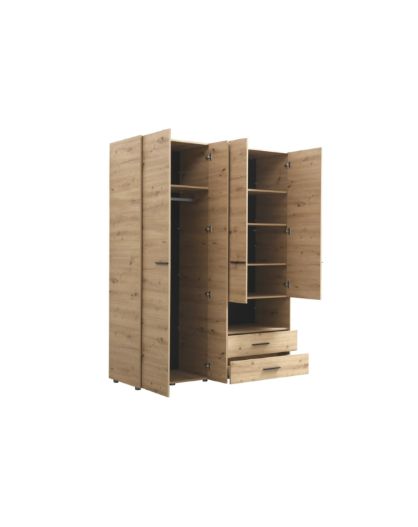 Armoire avec Miroir étagères et Penderies (5) Armoire avec Miroir étagères et Penderie