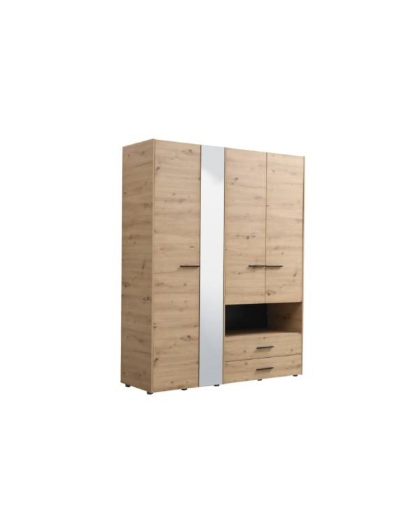 Armoire avec Miroir étagères et Penderies (6) Armoire avec Miroir étagères et Penderie