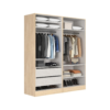 Armoire dressing EXTENSO imitation chêne