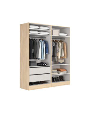 Armoire dressing EXTENSO imitation chêne