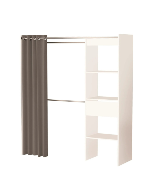 Armoire dressing extensible MOKA Blanc (3) Armoire dressing extensible MOKA Blanc