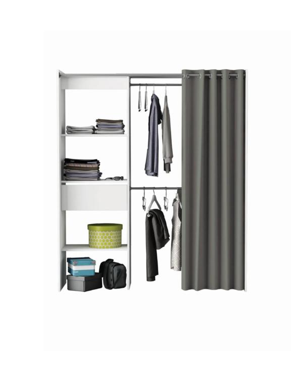 Armoire dressing extensible MOKA Blanc (5) Armoire dressing extensible MOKA Blanc