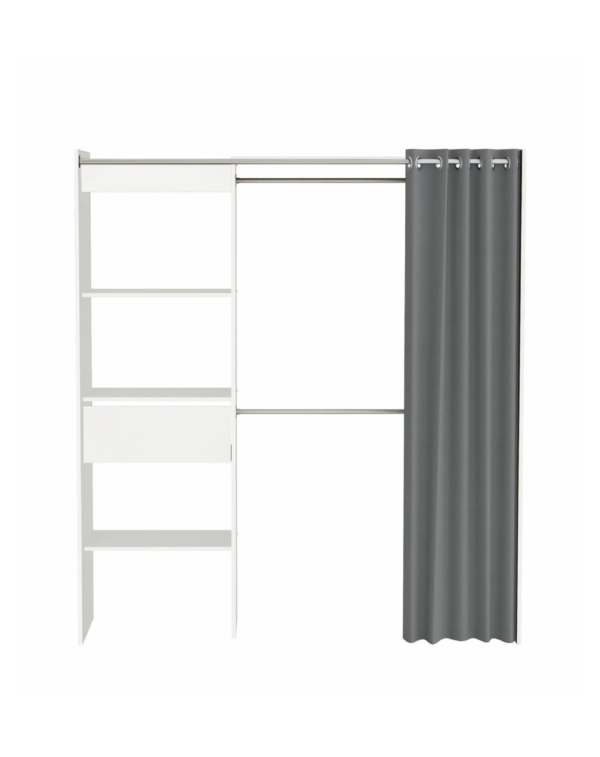 Armoire dressing extensible MOKA Blanc (6) Armoire dressing extensible MOKA Blanc