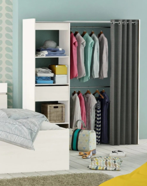 Armoire dressing extensible MOKA Blanc