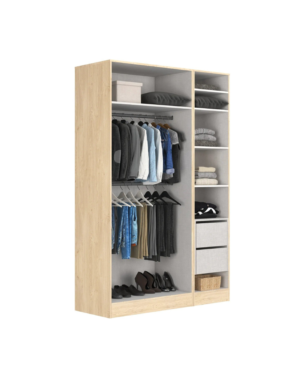 Armoire dressing EXTENSO imitation chêne