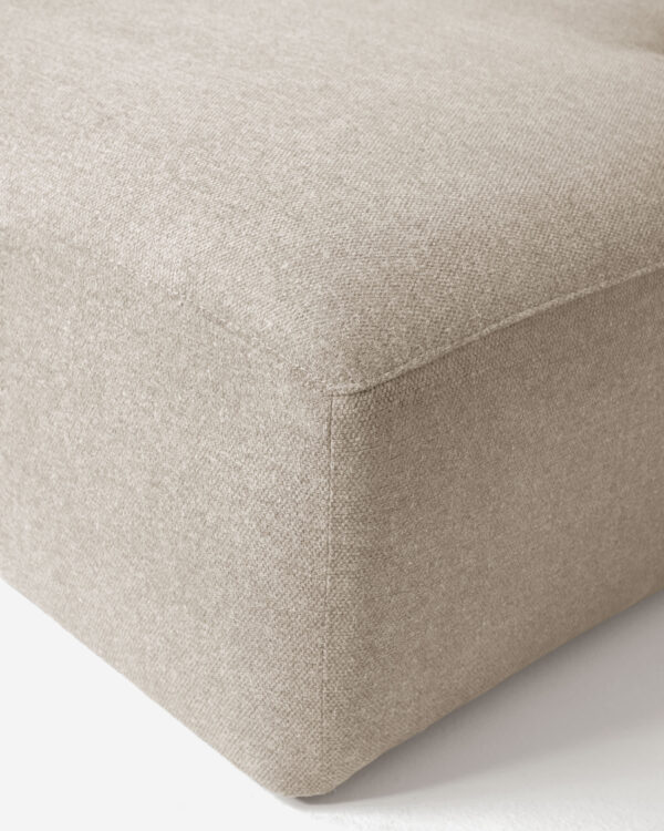 Canapé Blok 2 places méridienne droite beige