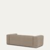 Canapé Blok 2 places méridienne droite beige