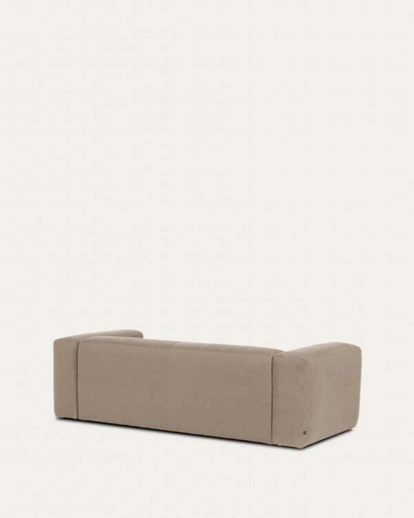 Canapé Blok 2 places méridienne droite beige