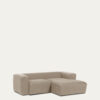 Canapé Blok 2 places méridienne droite beige