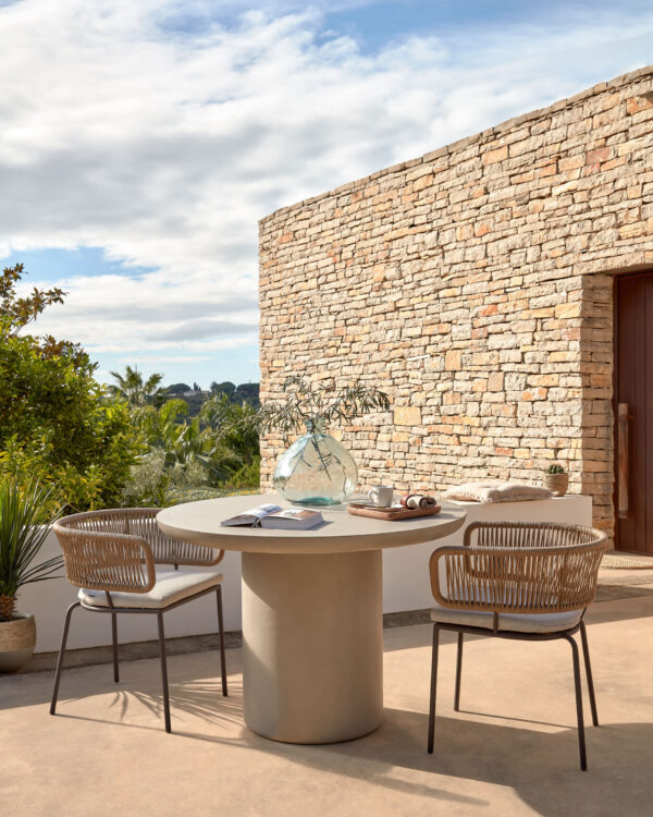 Chaise Nadin en corde beige