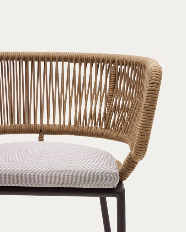 Chaise Nadin en corde beige