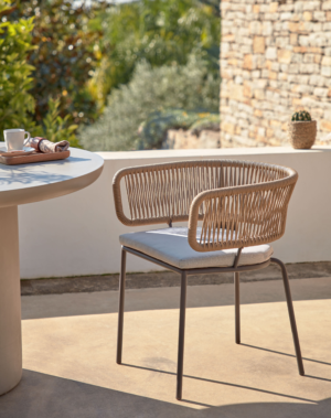 Chaise Nadin en corde beige