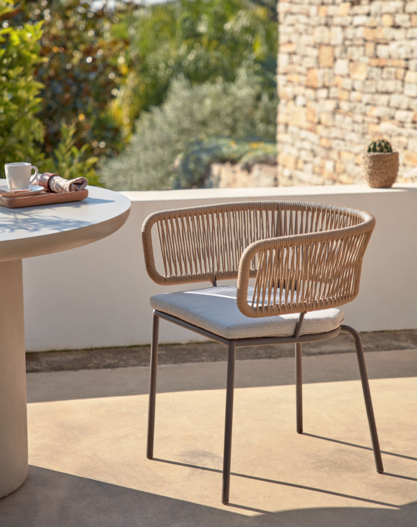 Chaise Nadin en corde beige
