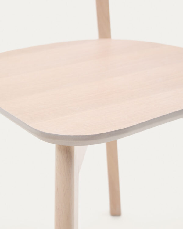 Chaise Safina en placage de chêne