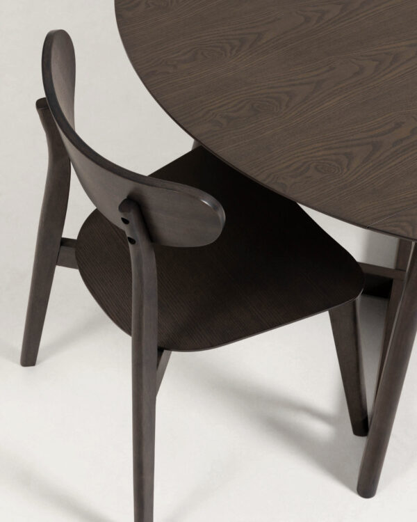 Chaise Safina en placage de frêne