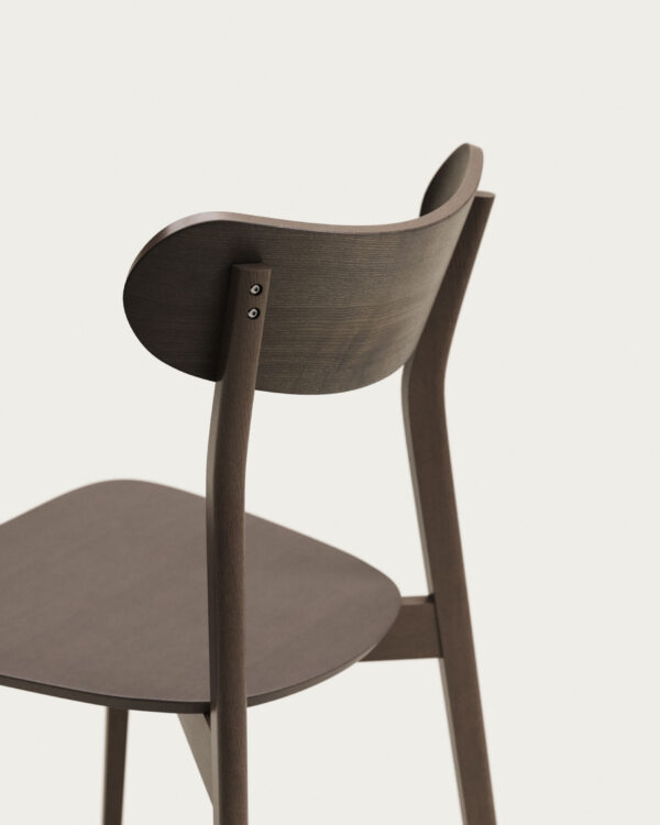Chaise Safina en placage de frêne