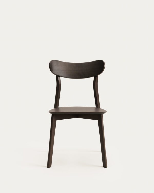 Chaise Safina en placage de frêne