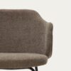 Chaise Yunia marron avec pieds en acier
