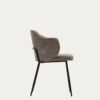 Chaise Yunia marron avec pieds en acier