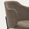 Chaise Yunia marron avec pieds en acier