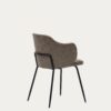 Chaise Yunia marron avec pieds en acier