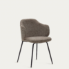 Chaise Yunia marron avec pieds en acier