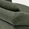 Fauteuil Brida vert et pieds en acier