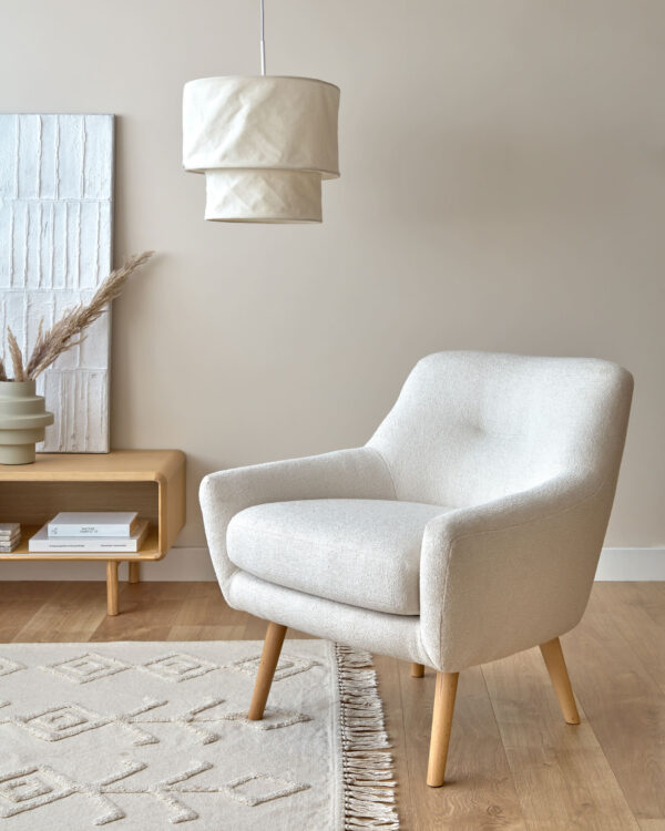 Fauteuil Candela en micro bouclette