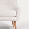 Fauteuil Candela en micro bouclette