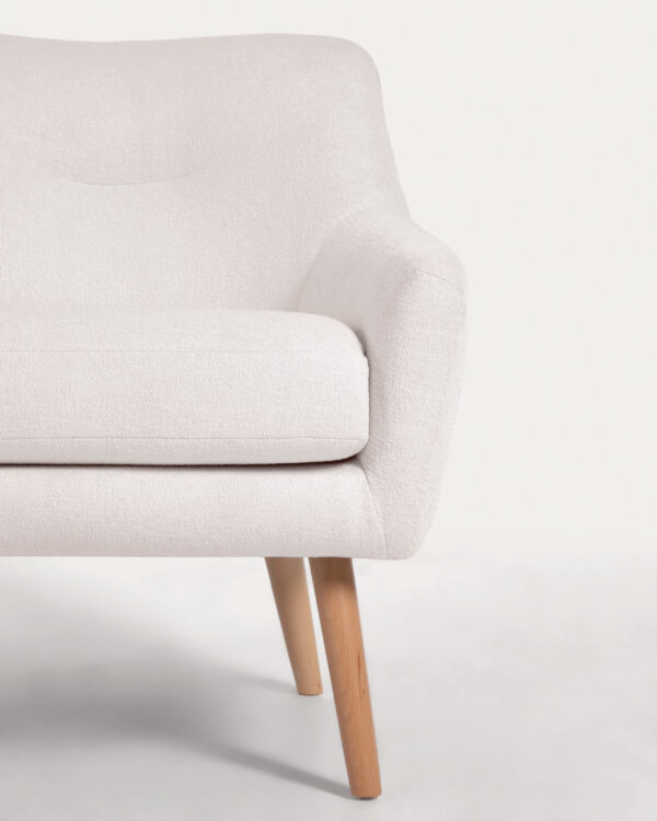 Fauteuil Candela en micro bouclette