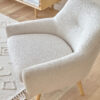 Fauteuil Candela en micro bouclette